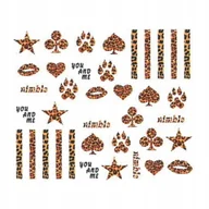 Lakiery hybrydowe - AllePaznokcie, Naklejki Wodne Bn-1578 Panterka - Do Zdobień Na Lakier Hybrydowy I Klasyczny, Żel Uv I Akryl - miniaturka - grafika 1