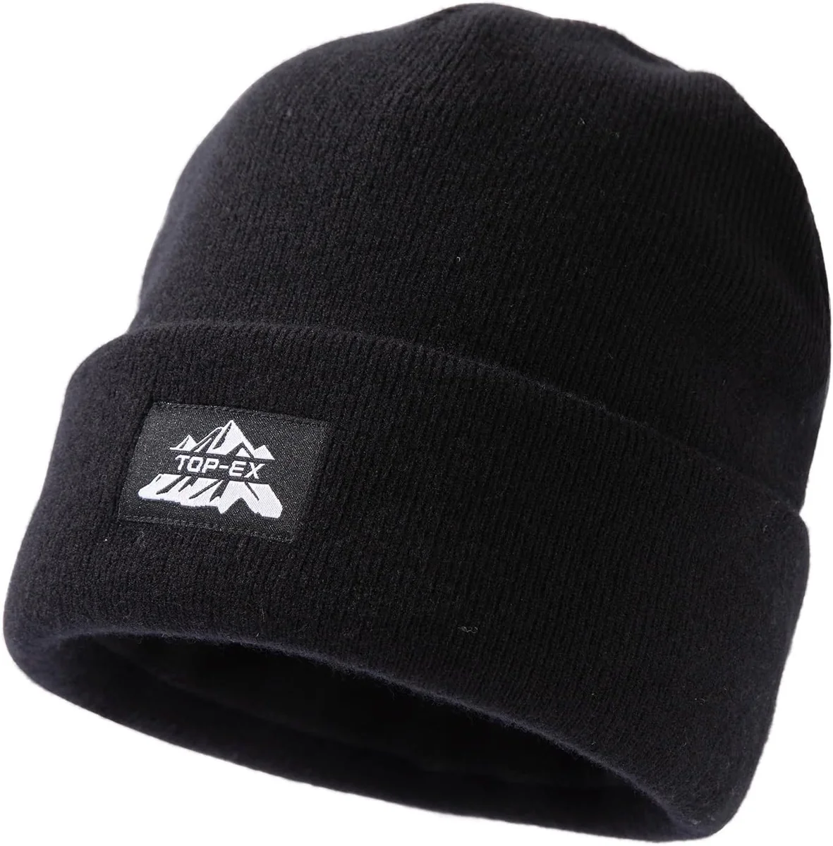 CZAPKA ZIMOWA Z WEŁNY MERYNOSÓW CZARNA M-XXL