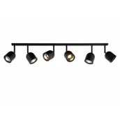 Lampy sufitowe - Lampa sufitowa na listwie SPARK 50948602 Kaspa regulowana czarna - miniaturka - grafika 1