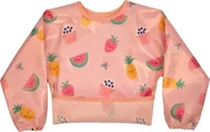 Śliniaki i fartuszki - BIBETTA sleeved bib Pink Yummy Treats, BZS-51-003 - miniaturka - grafika 1
