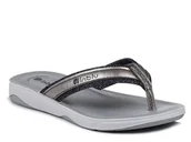 Klapki i japonki damskie - Japonki klapki damskie sportowe na lato czarne srebrne Inblu DD-13 -36 - miniaturka - grafika 1