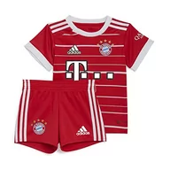 Odzież sportowa dziecięca - adidas Fcb H dres treningowy czerwony 68 - miniaturka - grafika 1