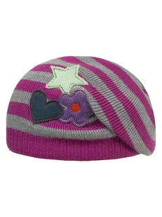 Döll Czapka w kolorze szaro-różowym - Czapki damskie - miniaturka - grafika 1