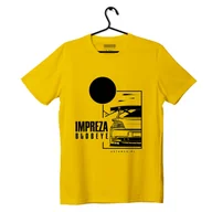 Odzież do sportów motorowych - T-shirt koszulka Subaru Impreza Blobeye żółta-S - miniaturka - grafika 1