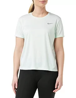 Koszulki i topy damskie - NIKE Nike Damski t-shirt Miler Barely Green/Reflective Silv S AJ8121 - grafika 1