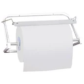 Dozowniki papieru i mydła dla firm - Wieszak na czyściwa w rolkach, biały - miniaturka - grafika 1