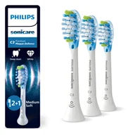 Końcówki do szczoteczek elektrycznych - Philips Sonicare Końcówki C3 Plaque Defence HX9043/87 białe 2+1gratis - miniaturka - grafika 1