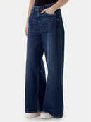 Spodnie damskie - Guess Jeansy W6RA82 D3Y0L Niebieski Wide Fit - miniaturka - grafika 1