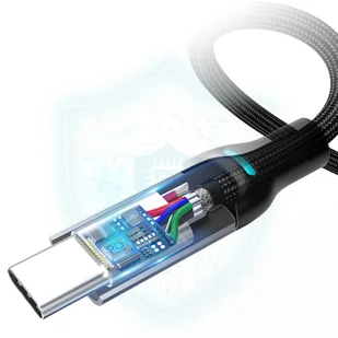 Choetech 2x kabel przewód USB Typ C - USB Typ C Power Delivery 100W 5A 1,8m czarny (MIX00073) - Kable USB - miniaturka - grafika 6