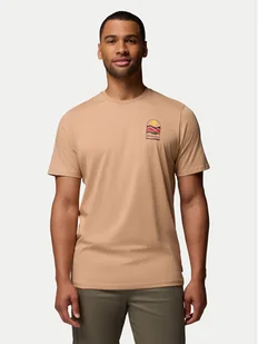 Columbia T-Shirt Explorers Canyon™ 2036451 Beżowy Regular Fit - Koszulki męskie - miniaturka - grafika 1