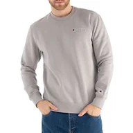 Bluzy sportowe męskie - Bluza Champion Crewneck Sweatshirt 217863-ES033 - szara - miniaturka - grafika 1