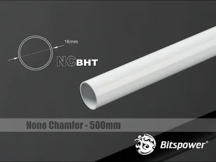 BitsPower Bitspower None Chamfer Brass Hard Tubing 16mm AD, 500mm - weiß - Chłodzenie wodne - miniaturka - grafika 1