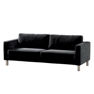 Dekoria pl pl Pokrowiec na sofę Karlstad rozkładaną głęboka czerń 224 x 89 x 64 cm Velvet 1017-704-17 - Pokrowce na meble - miniaturka - grafika 1