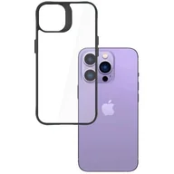 Etui i futerały do telefonów - Etui 3MK Satin Armor Case+ do Apple iPhone 14 Pro Przezroczysto-czarny - miniaturka - grafika 1