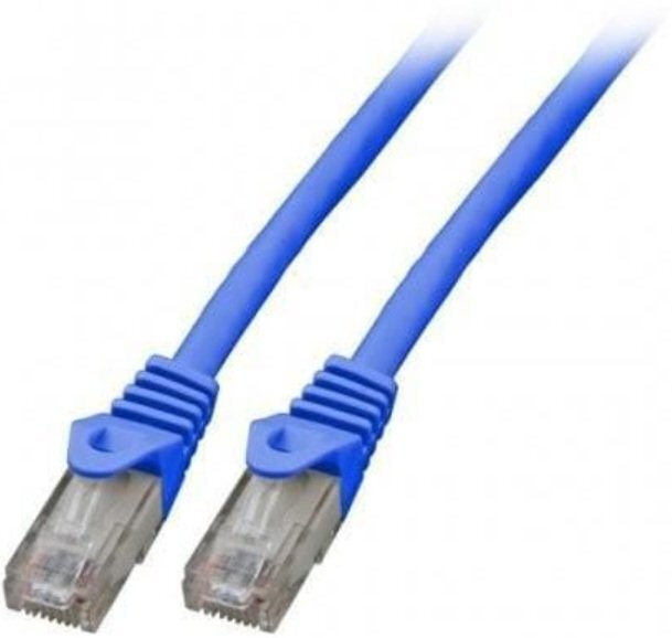 Mercodan Kabel sieciowy RJ-45, Cat.6, U/UTP, LSZH, CCA, niebieski, 3 m 371227030