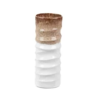 Wazony i flakony - Wazon dekoracyjny ceramiczny ERINA 12X12X31 kremowy - miniaturka - grafika 1