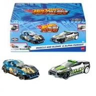 Samochody i pojazdy dla dzieci - Hot Wheels Pull-Back Speeders Zestaw 2 pojazdy Mattel - miniaturka - grafika 1