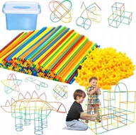 Klocki - KONSTRUKCYJNE SŁOMKI ZESTAW SPS-01 - miniaturka - grafika 1