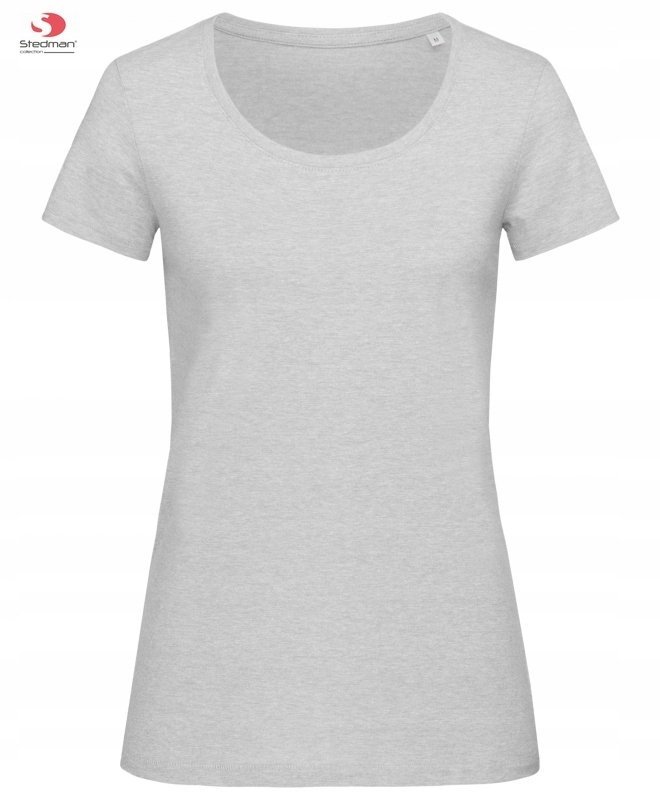 SUPER CENA JAKOŚĆ T-shirt Koszulka Damska STEDMAN 9900 JASNY SZARY Roz: L
