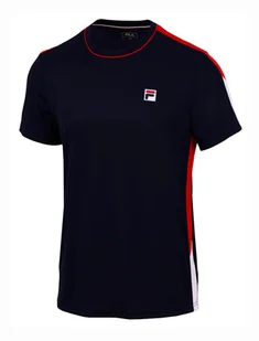 Koszulka męska Fila  T-Shirt Gabriel White/Navy L - Koszulki sportowe męskie - miniaturka - grafika 1