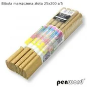 Szkolne artykuły papiernicze - Bibuła marszczona złota 25x200 (5szt) - miniaturka - grafika 1