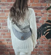 Nerki - Nerka Haru taupe bawełniana z ekoskórą - miniaturka - grafika 1