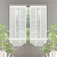 Firany - PORTOS firana, panel, ekran, AŻUR rozm. 60x140cm usztywniany SALE - miniaturka - grafika 1