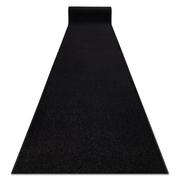 Dywany - Jednolity chodnik DYWANY ŁUSZCZÓW KARMEL Gładki, jednokolorowy czarny 100 cm, 100x320 cm - miniaturka - grafika 1