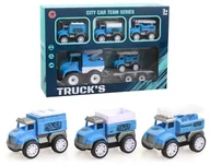 Samochody i pojazdy dla dzieci - Zestaw pojazdów policyjnych 4 pojazdy - miniaturka - grafika 1