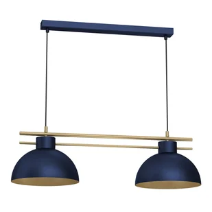 Ciemnoniebieska lampa wisząca nad stół LX 4377 z serii ESTATE - Lampy sufitowe - miniaturka - grafika 1