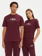 Koszulki i topy damskie - Fila T-Shirt Unisex Bedburg FAU0147 Bordowy Regular Fit - miniaturka - grafika 1