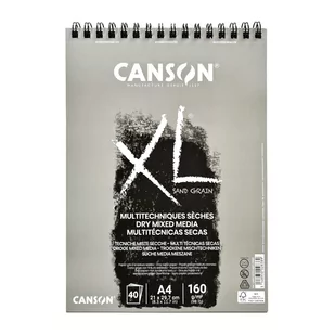 Blok Xl Sand Grain Szary Canson Xl A4 160G 40 Ark - Podobrazia, bloki, papiery - miniaturka - grafika 1