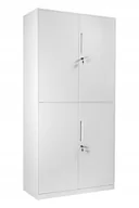 Szafy biurowe - Szafa biurowa zamykana metalowa segregatory zamek - miniaturka - grafika 1