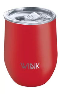 WINK Bottle, Kubek termiczny TUMBLER RED, bez BPA, 350 ml - Kubki termiczne - miniaturka - grafika 1