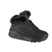 Botki damskie - Skechers Uno Lite Comfurt Collar Botki, czarne, 37 EU, Czarny, 4 UK Child - miniaturka - grafika 1