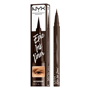 NYX Professional Makeup Epic Ink Liner Wodoodporny Eyeliner w Pisaku 03 Dark Chocolate - Eyelinery - miniaturka - grafika 1