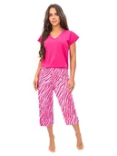 Piżamy damskie - Piżama Zebra 3/4 - miniaturka - grafika 1