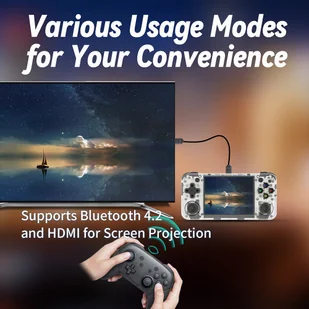 ANBERNIC RG35XX H Game Console 64GB 5000  Games - White - Konsole i gry retro - miniaturka - grafika 7