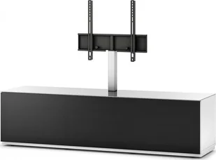 Sonorous Stolik RTV z uchwytem ST261T-WHT-BLK-BW - Uchwyty do telewizora - miniaturka - grafika 1