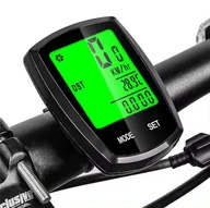 Liczniki rowerowe - Bezprzewodowy LICZNIK Rowerowy 22 funkcje USB czarny RW40 - miniaturka - grafika 1
