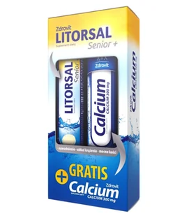 Zdrovit Litorsal Senior+ 24tabl.mus. + Calcium, 20tabl.mus. - Witaminy i minerały - miniaturka - grafika 1