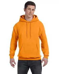 Hanes EcoSmart męska bluza z kapturem, Pomarańczowy (Safety Orange), S - Bluzy męskie - miniaturka - grafika 1