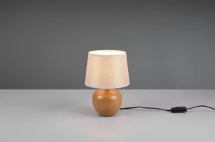 Luxor lampa stołowa 1-punktowa beżowa/imitacja ciemnego drewna R50621035 - Lampy stojące - miniaturka - grafika 1