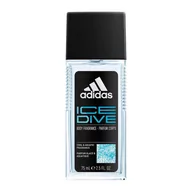 Dezodoranty i antyperspiranty męskie - Adidas Ice Dive Zapachowy dezodorant do ciała 75 ml - miniaturka - grafika 1