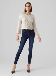 Vero Moda Sweter w kolorze kremowym - Swetry damskie - miniaturka - grafika 1