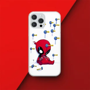 Etui Deadpool 005 Marvel Nadruk pełny Biały Producent: Xiaomi, Model: REDMI 10C - Etui i futerały do telefonów - miniaturka - grafika 1