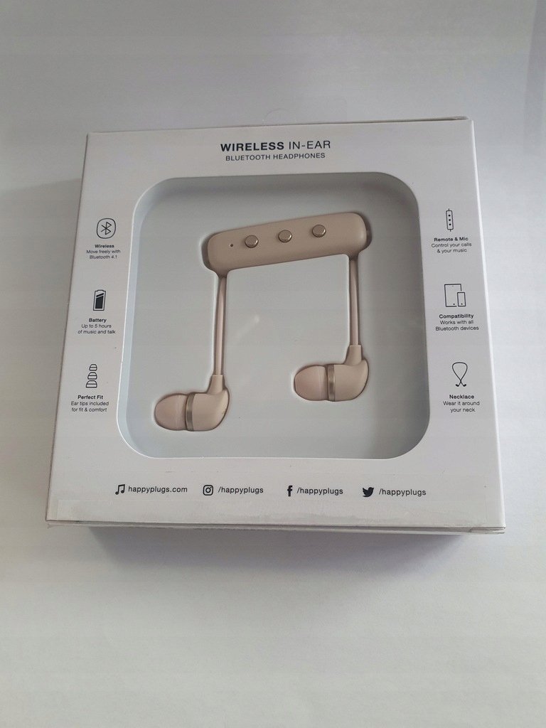 Happy Plugs złote 7882