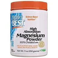 Witaminy i minerały - Doctor's Best High Absorption Magnesium Powder - Magnez (200 g) - miniaturka - grafika 1