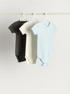 Reserved - Bawełniane body 3 pack - złamana biel - Body dla niemowląt - miniaturka - grafika 1