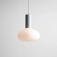 Lampy sufitowe - Lampa nad stół wisząca Flo Grey M 7000G22_M owalna szara - miniaturka - grafika 1